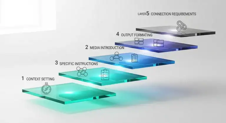 Multimodal Prompt Framework: 5 Layers of Communication Model.